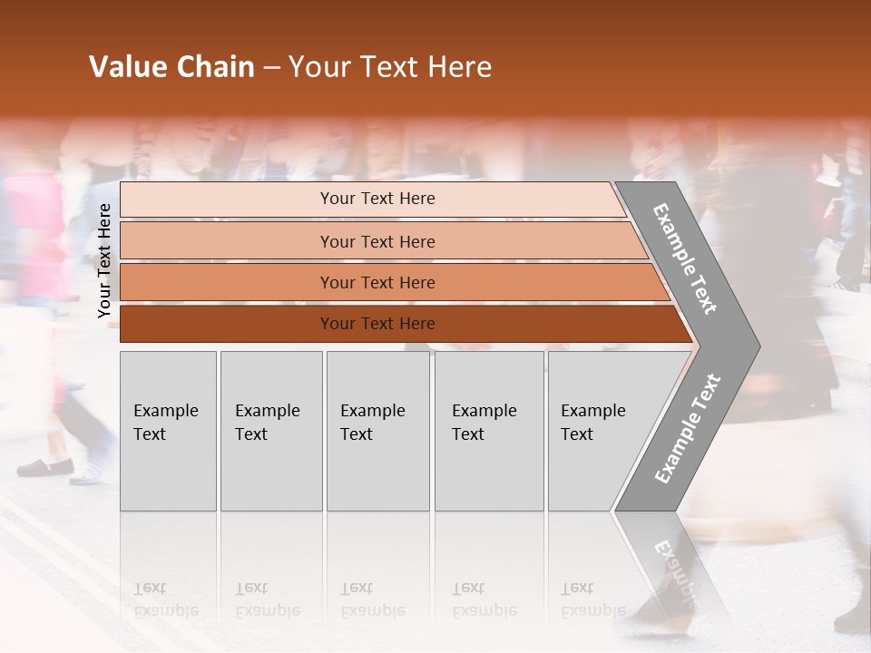 Shopping Stress People Traffic Island PowerPoint Template