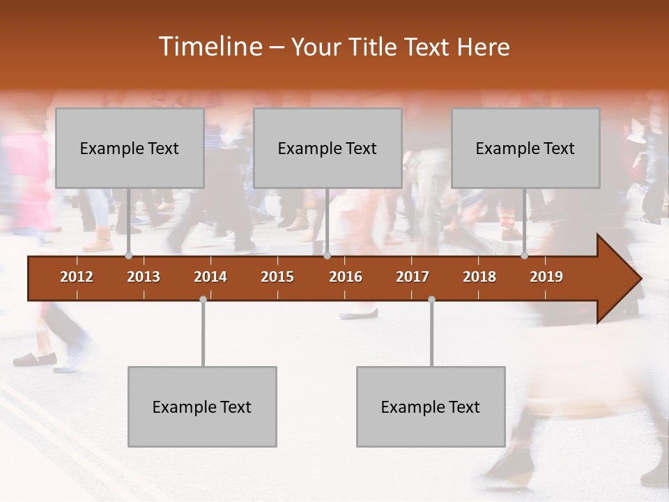 Shopping Stress People Traffic Island PowerPoint Template