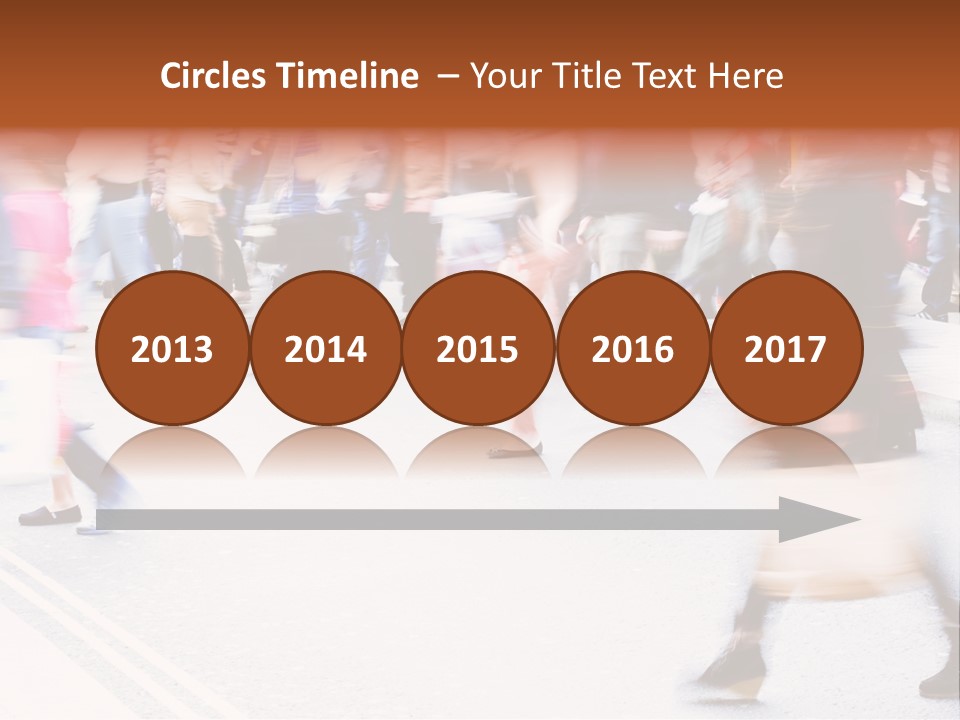 Shopping Stress People Traffic Island PowerPoint Template