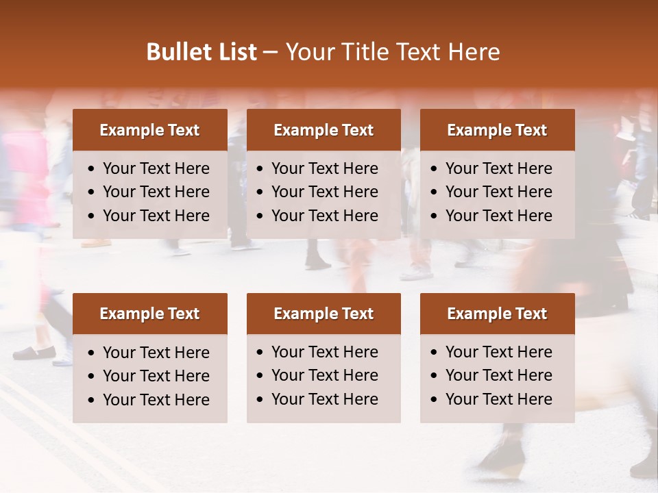 Shopping Stress People Traffic Island PowerPoint Template