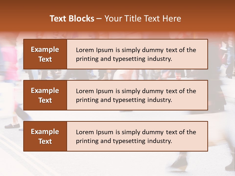 Shopping Stress People Traffic Island PowerPoint Template