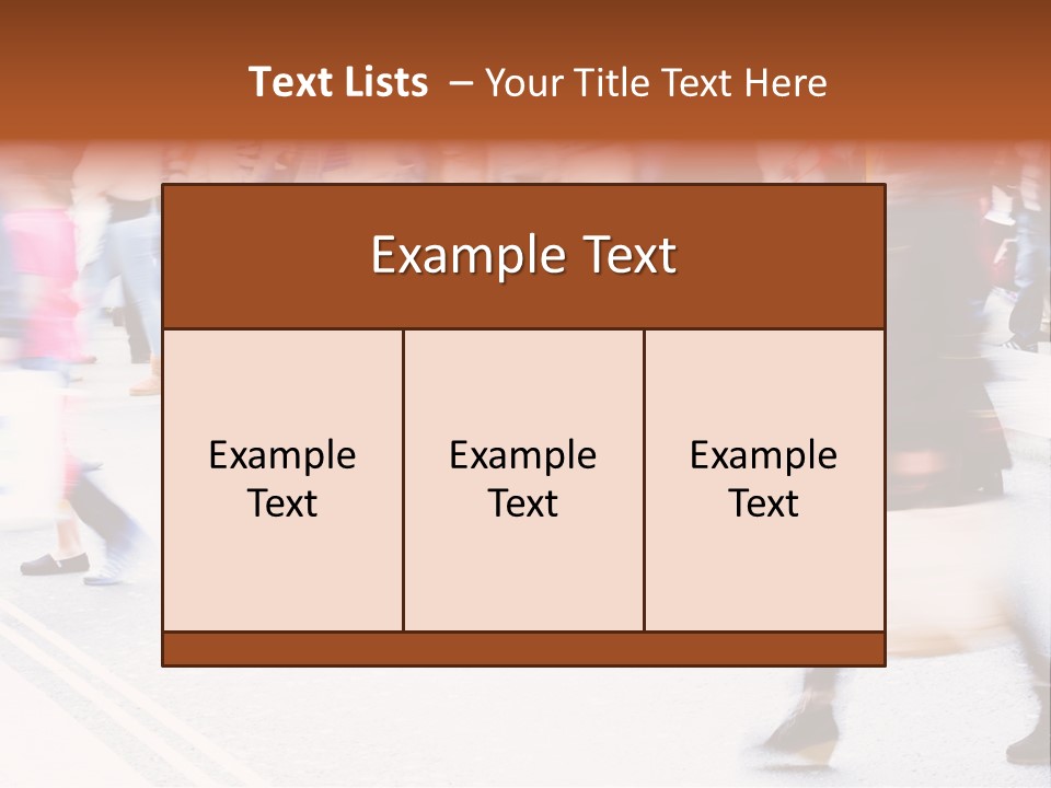 Shopping Stress People Traffic Island PowerPoint Template
