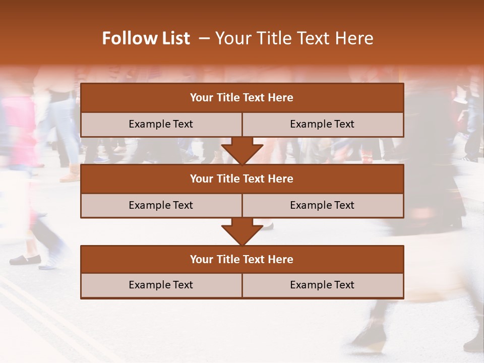 Shopping Stress People Traffic Island PowerPoint Template