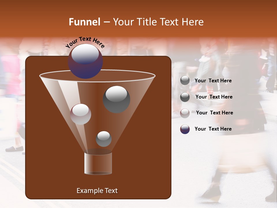 Shopping Stress People Traffic Island PowerPoint Template