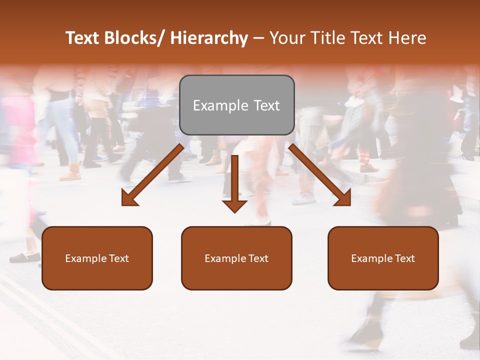 Shopping Stress People Traffic Island PowerPoint Template