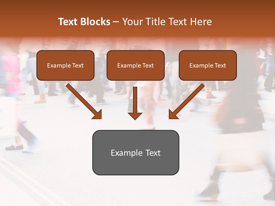 Shopping Stress People Traffic Island PowerPoint Template