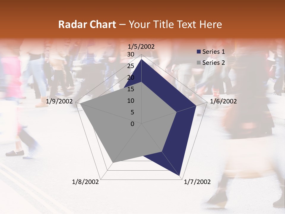 Shopping Stress People Traffic Island PowerPoint Template