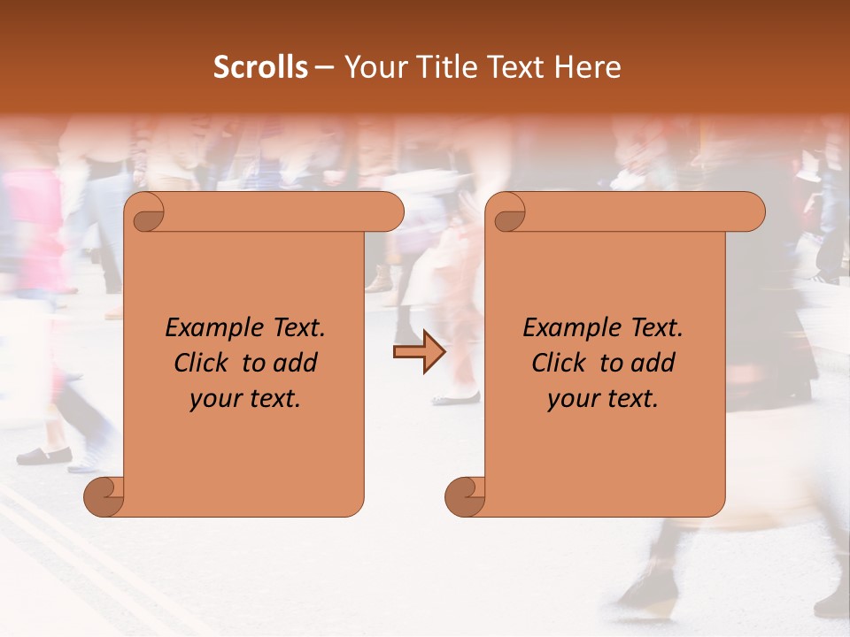 Shopping Stress People Traffic Island PowerPoint Template