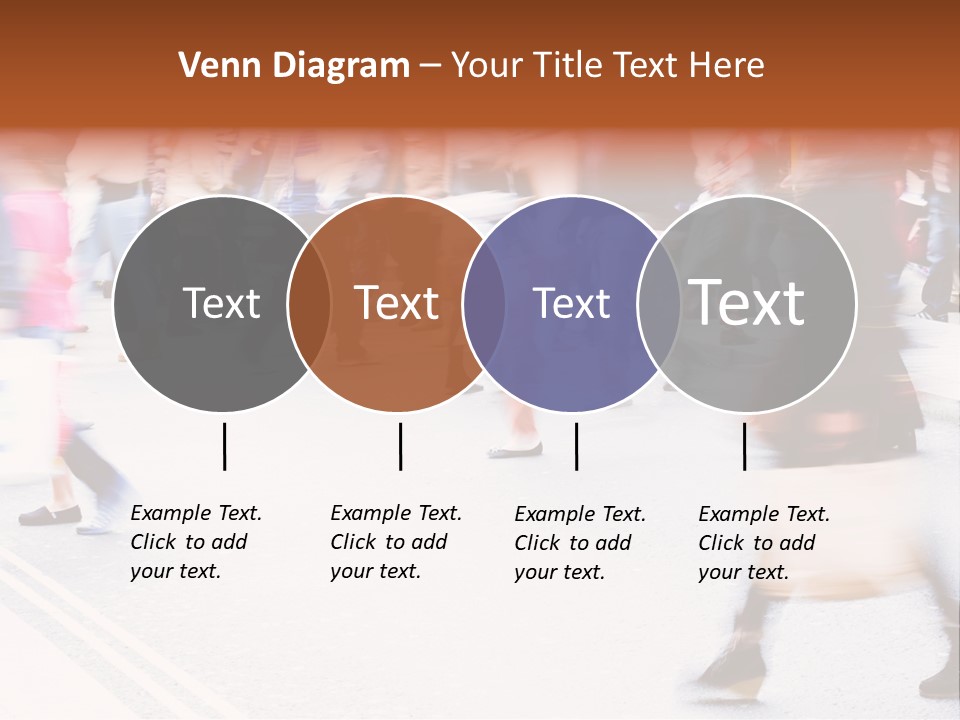 Shopping Stress People Traffic Island PowerPoint Template