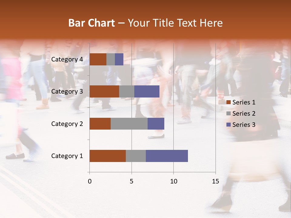 Shopping Stress People Traffic Island PowerPoint Template