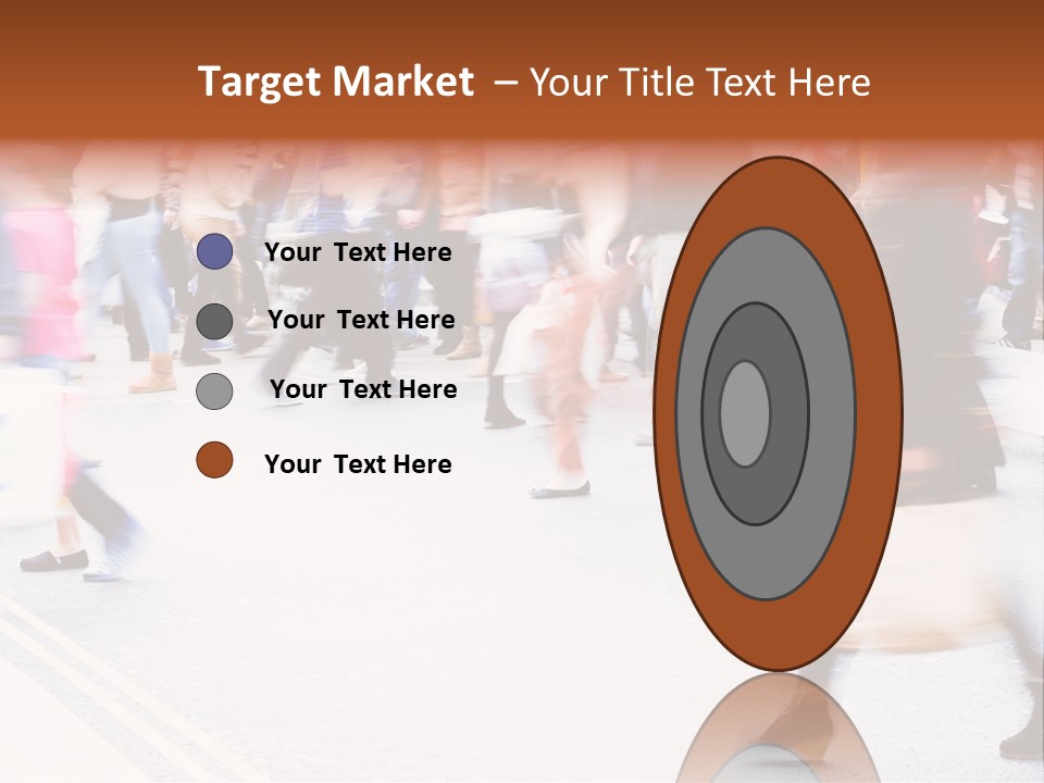 Shopping Stress People Traffic Island PowerPoint Template