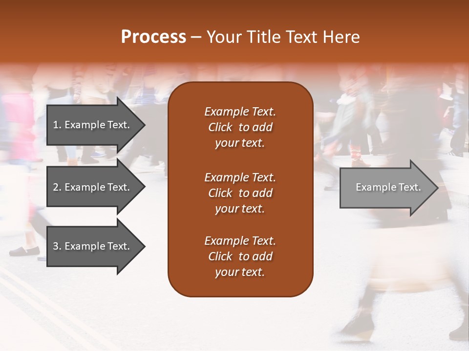Shopping Stress People Traffic Island PowerPoint Template