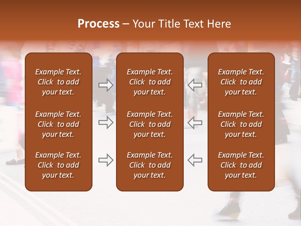 Shopping Stress People Traffic Island PowerPoint Template