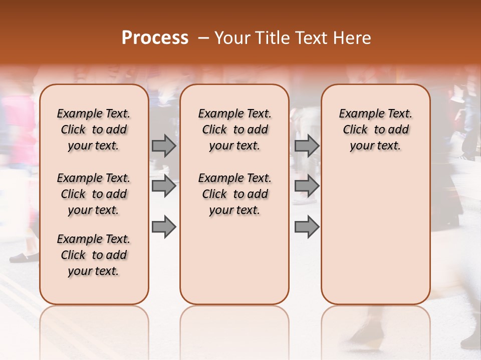 Shopping Stress People Traffic Island PowerPoint Template