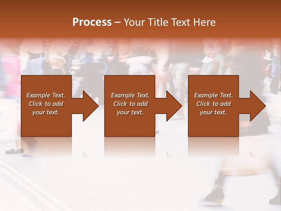 Shopping Stress People Traffic Island PowerPoint Template