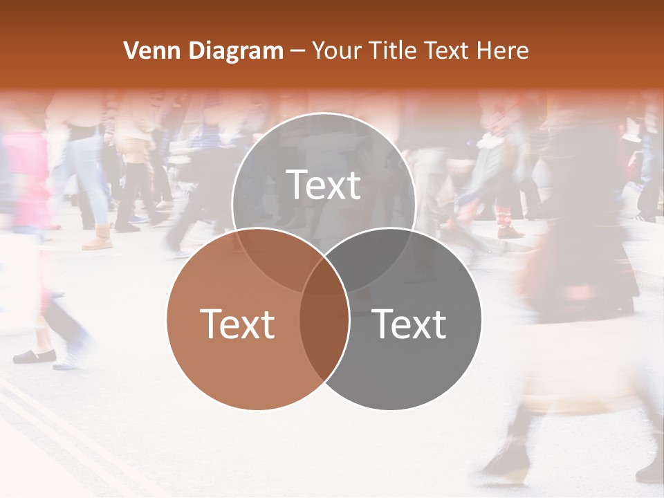 Shopping Stress People Traffic Island PowerPoint Template