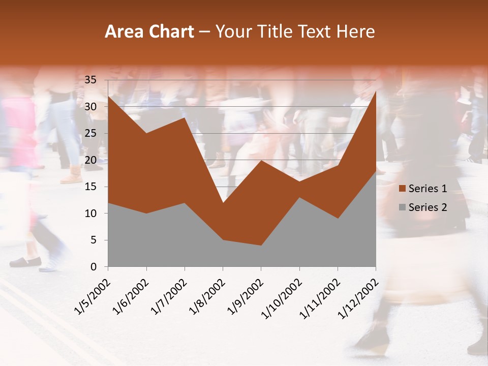 Shopping Stress People Traffic Island PowerPoint Template