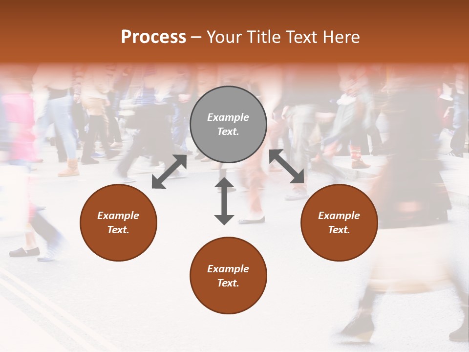 Shopping Stress People Traffic Island PowerPoint Template