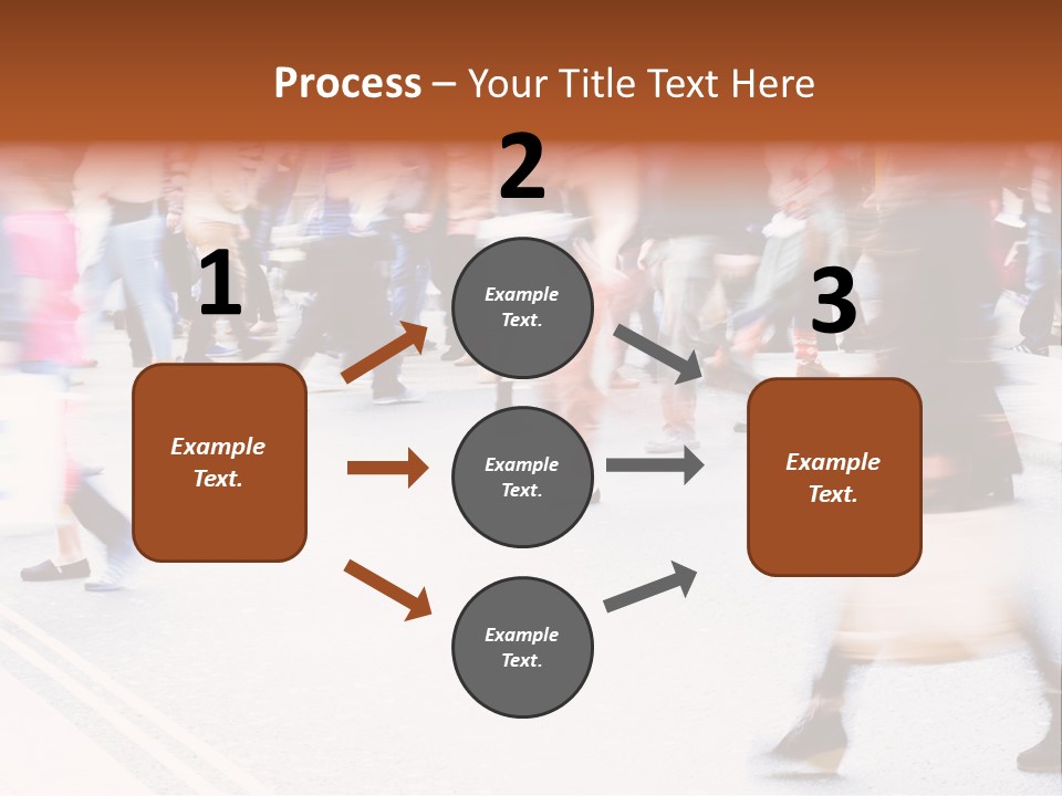 Shopping Stress People Traffic Island PowerPoint Template