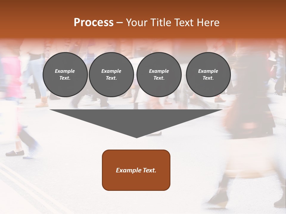 Shopping Stress People Traffic Island PowerPoint Template