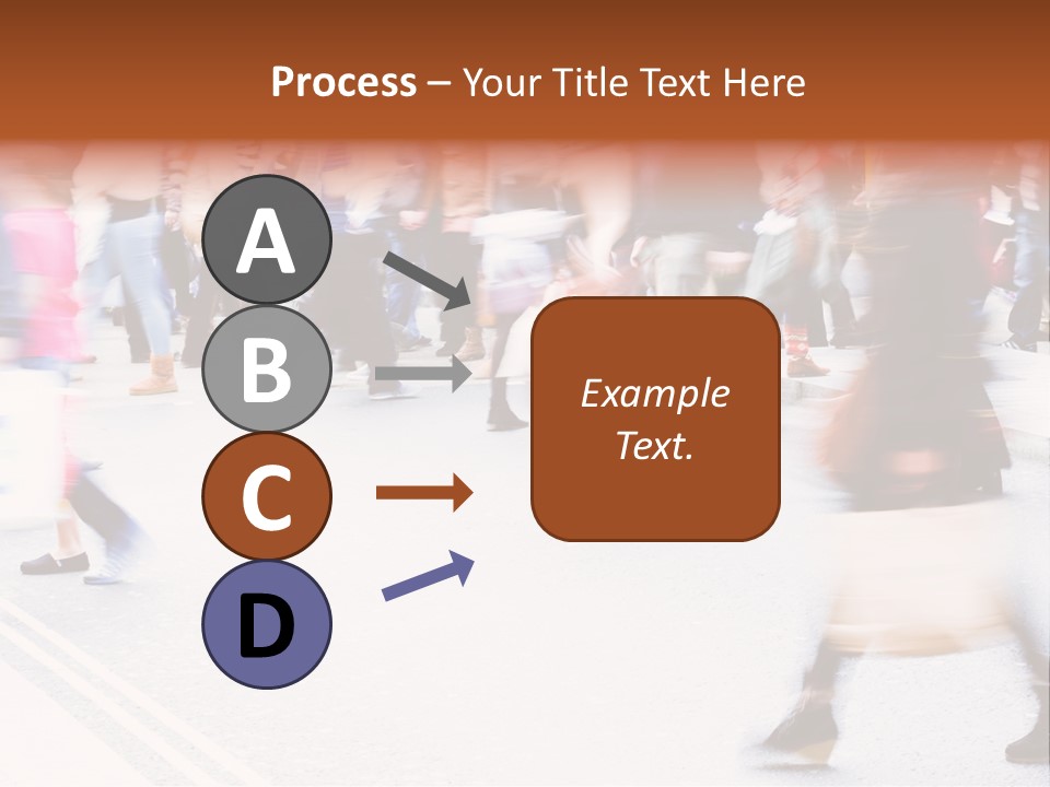 Shopping Stress People Traffic Island PowerPoint Template