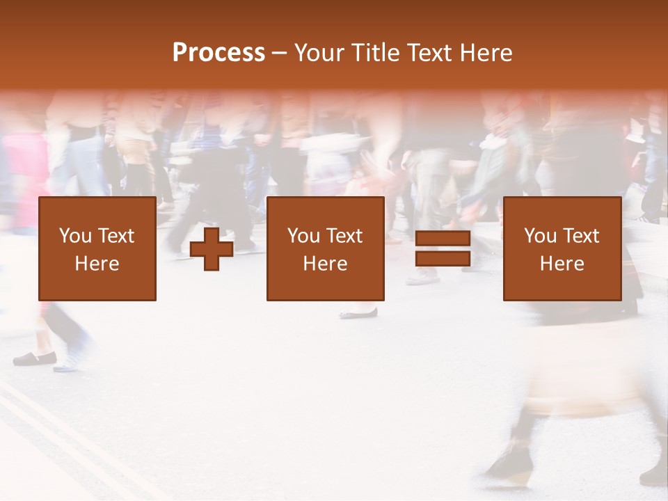 Shopping Stress People Traffic Island PowerPoint Template