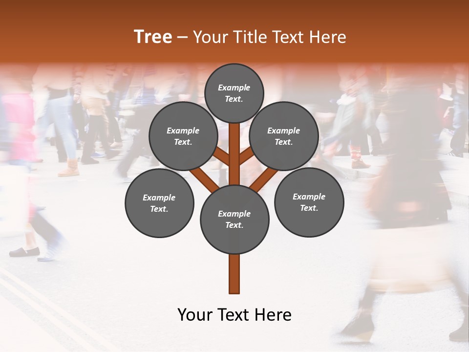 Shopping Stress People Traffic Island PowerPoint Template