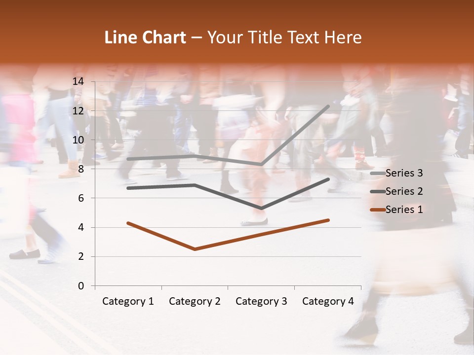 Shopping Stress People Traffic Island PowerPoint Template