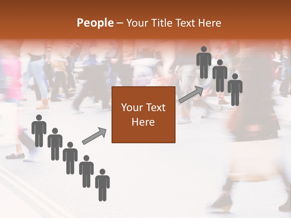Shopping Stress People Traffic Island PowerPoint Template