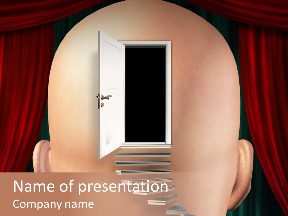 Human Entrance Person PowerPoint Template