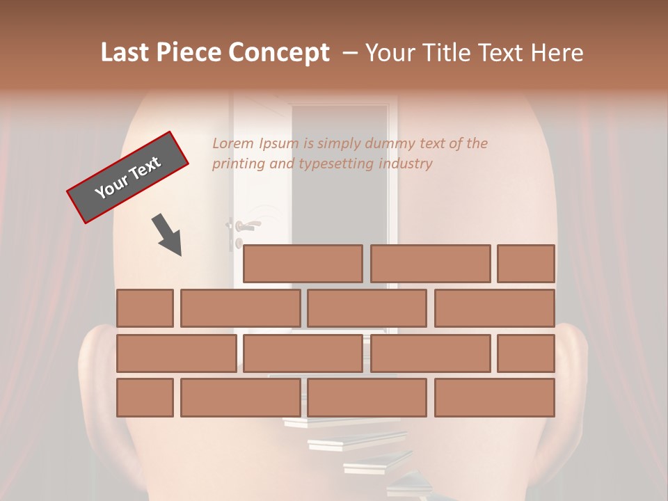 Human Entrance Person PowerPoint Template