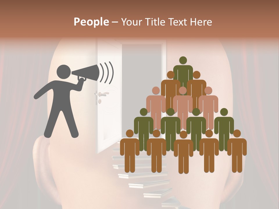 Human Entrance Person PowerPoint Template