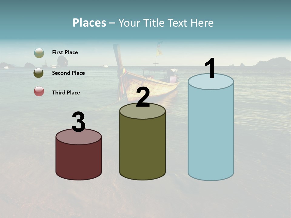 Coastline Holiday Water PowerPoint Template