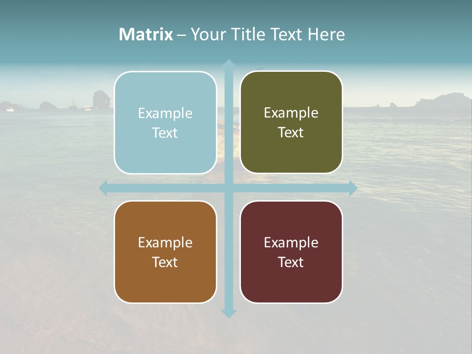 Coastline Holiday Water PowerPoint Template