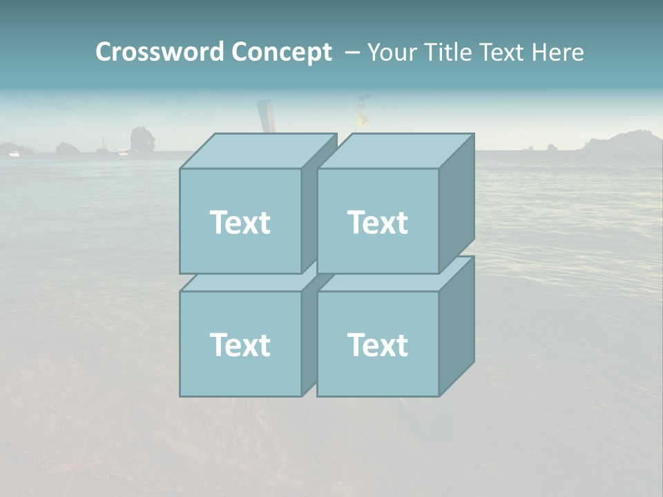 Coastline Holiday Water PowerPoint Template
