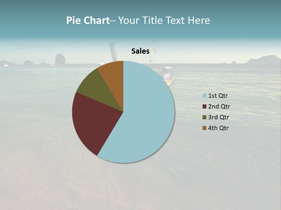 Coastline Holiday Water PowerPoint Template