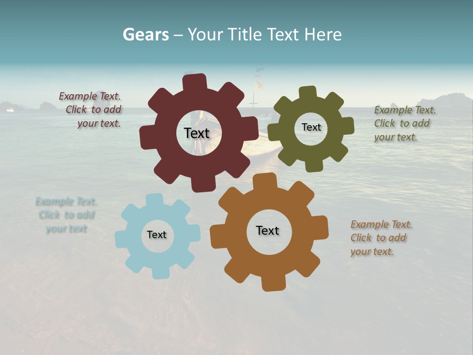 Coastline Holiday Water PowerPoint Template