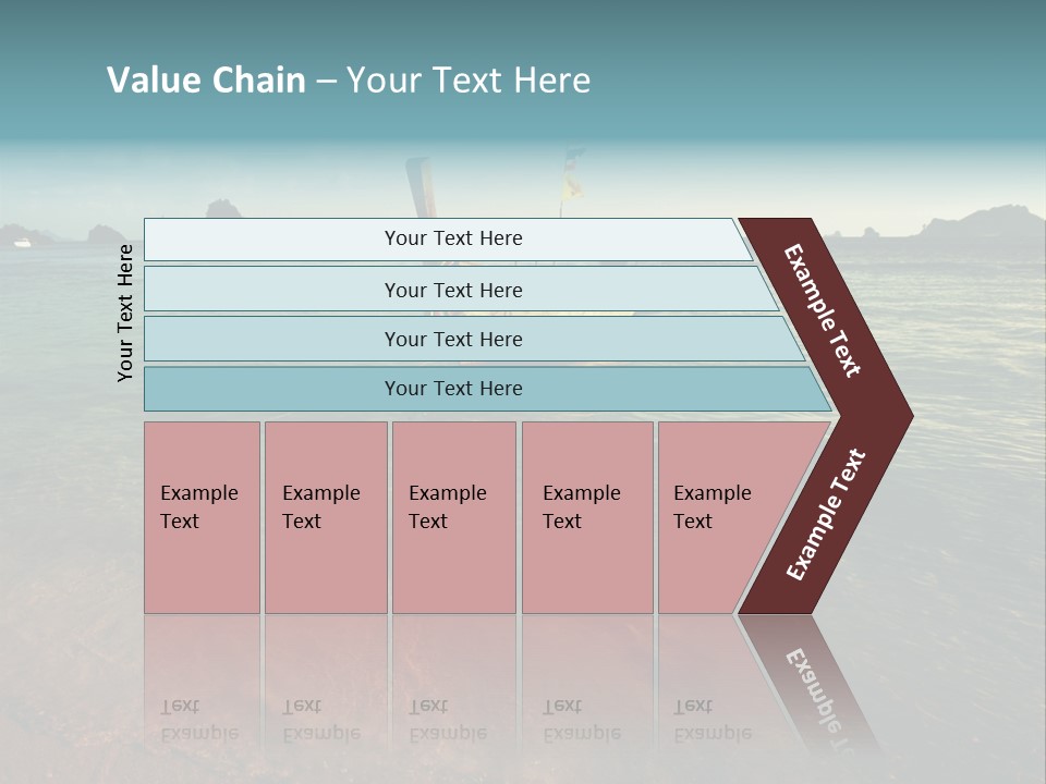 Coastline Holiday Water PowerPoint Template