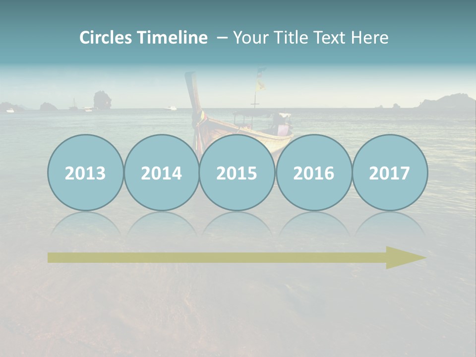 Coastline Holiday Water PowerPoint Template