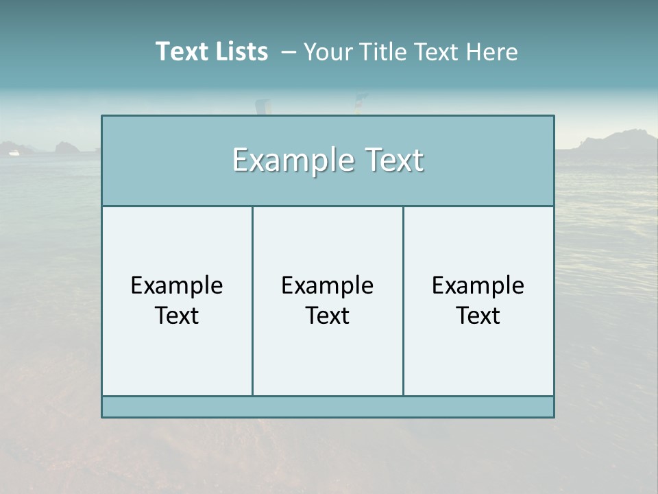 Coastline Holiday Water PowerPoint Template