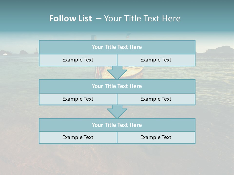 Coastline Holiday Water PowerPoint Template