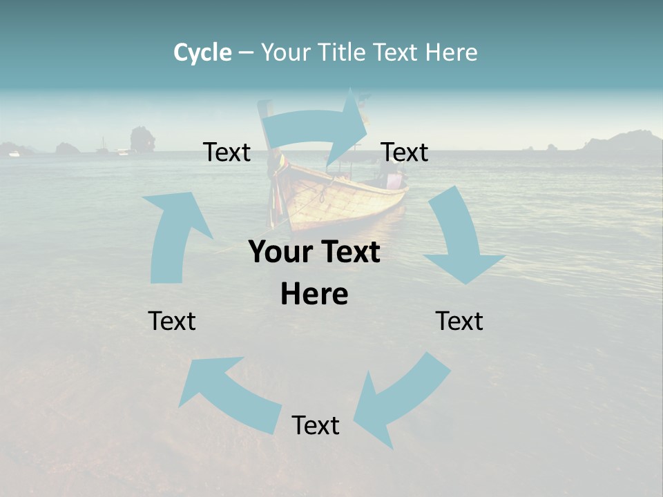 Coastline Holiday Water PowerPoint Template