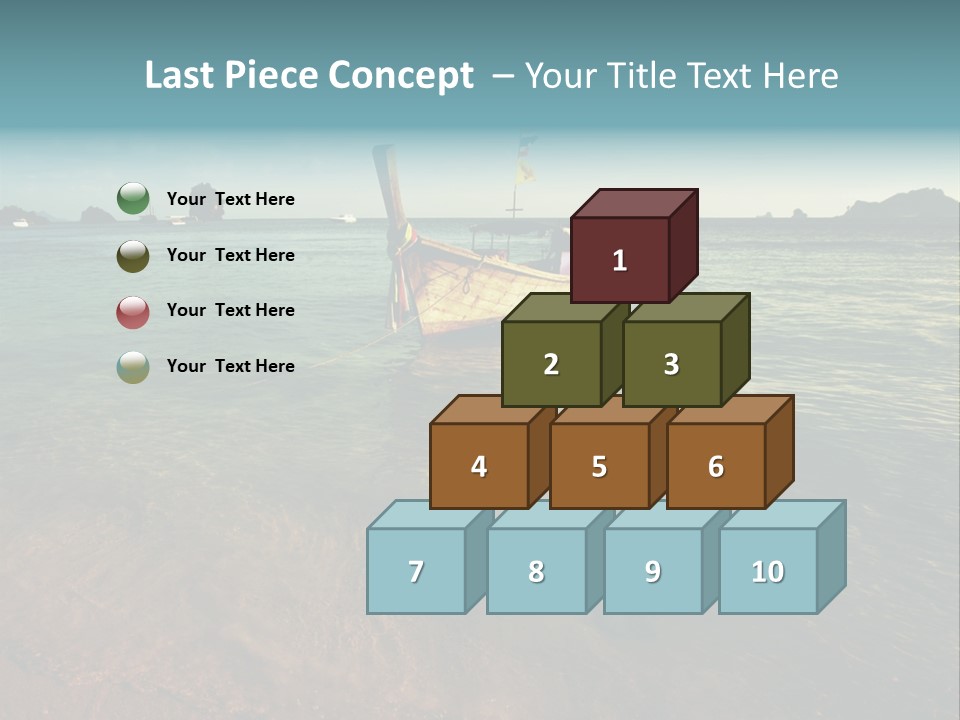 Coastline Holiday Water PowerPoint Template