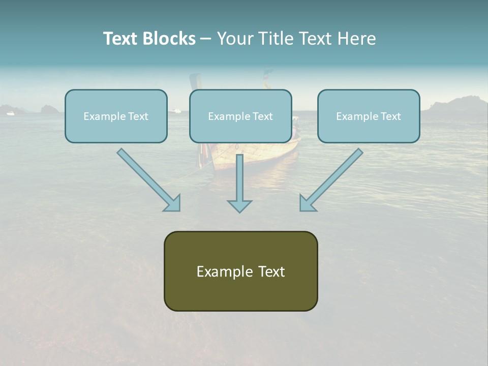 Coastline Holiday Water PowerPoint Template