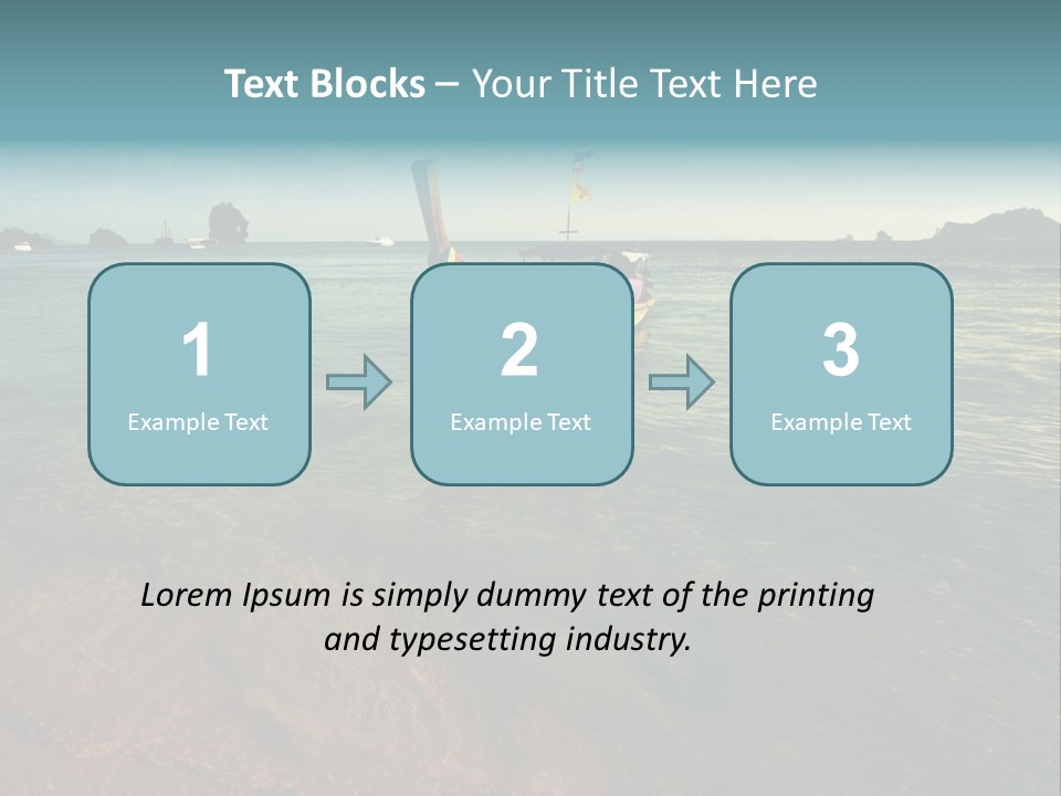 Coastline Holiday Water PowerPoint Template