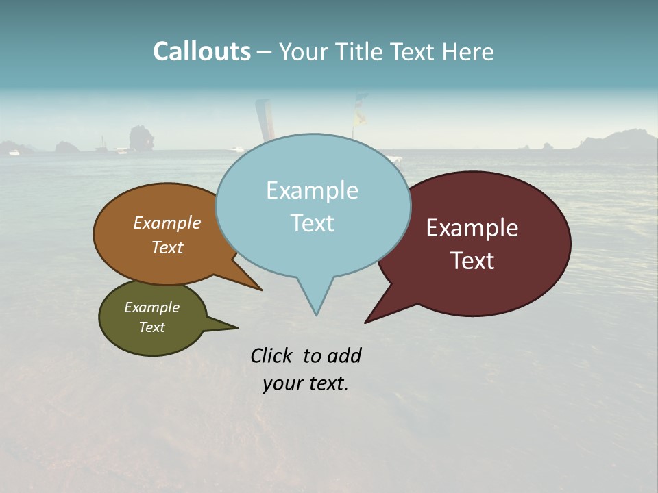 Coastline Holiday Water PowerPoint Template