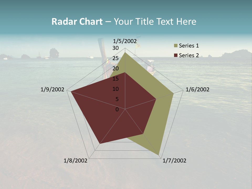 Coastline Holiday Water PowerPoint Template