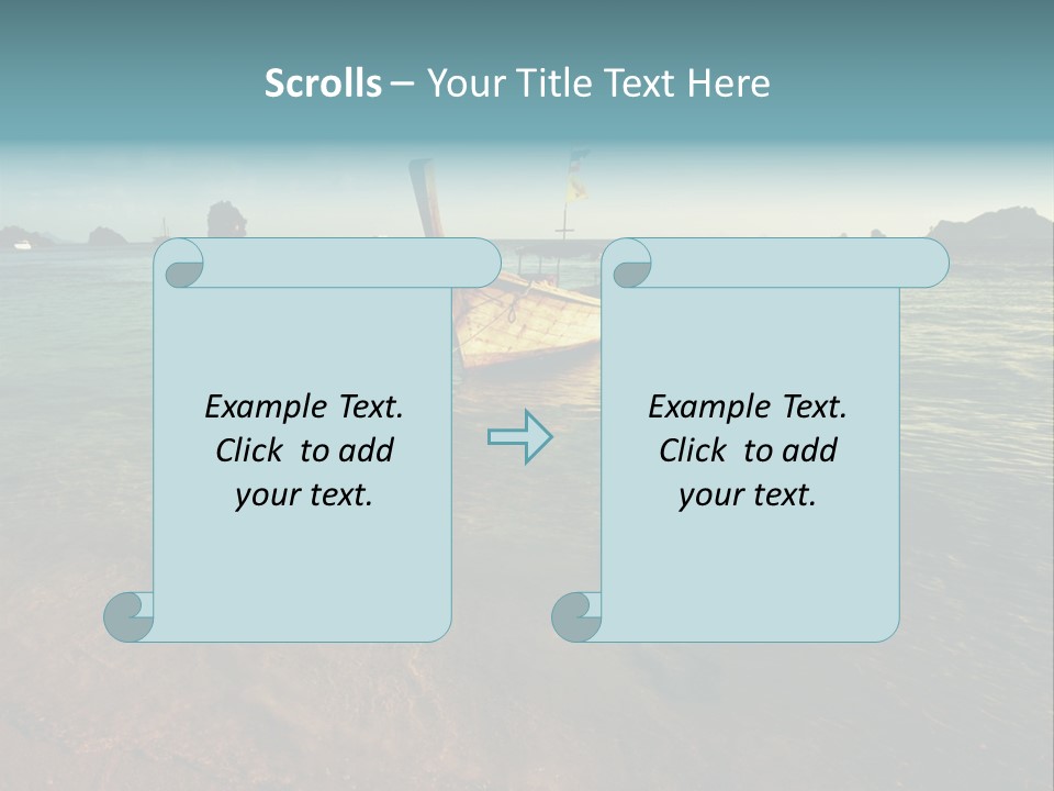 Coastline Holiday Water PowerPoint Template