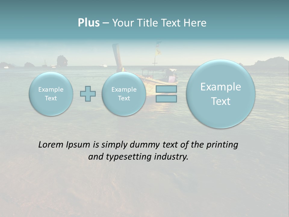 Coastline Holiday Water PowerPoint Template