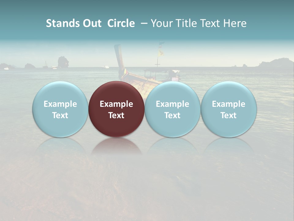 Coastline Holiday Water PowerPoint Template